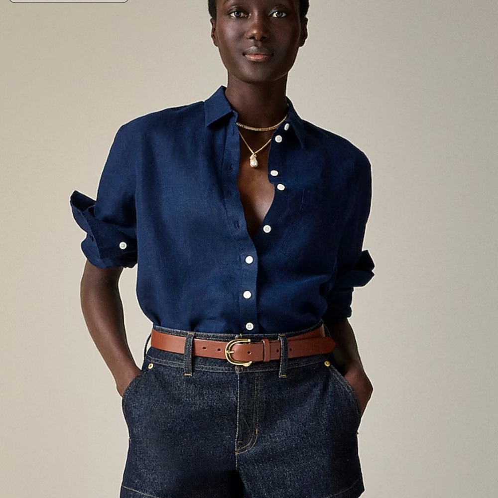 J. Crew Garçon classic shirt in Baird McNutt Irish linen